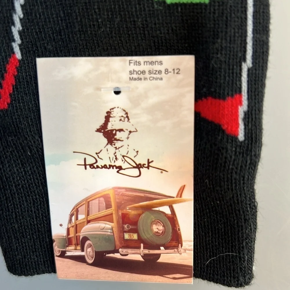 New Panama Jack Golf Theme Socks 2 Pair Men’s 8-12